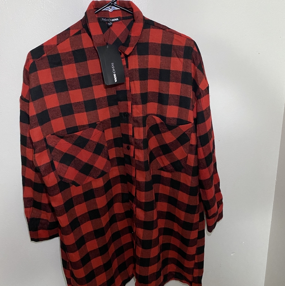 FASHION NOVA PLAID SHIRT